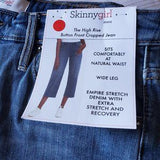 Skinnygirl High Rise Button Front Cropped Jeans Wide Leg   31/12
