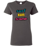 SURF SUN SAND
