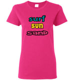SURF SUN SAND