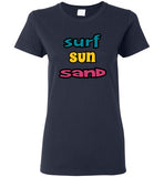 SURF SUN SAND