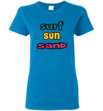 SURF SUN SAND