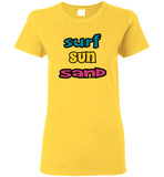 SURF SUN SAND