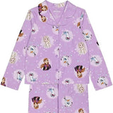 Disney Girls’ Big “Frozen” Button-Front Pajama Set