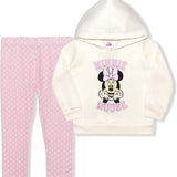 Disney Girl's 2-Piece Minnie Mouse Pullover Hoodie and Legging Set