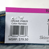 Skinnygirl High Rise Button Front Cropped Jeans  31/12