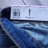 Skinnygirl High Rise Button Front Cropped Jeans Wide Leg  28/6
